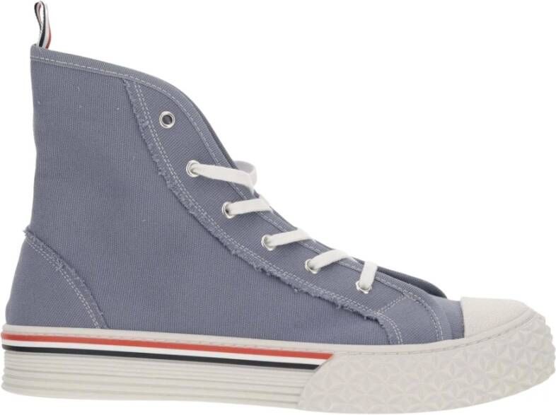 Thom Browne Premium Leren Sneakers Upgrade Blue Heren