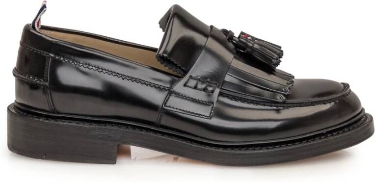 Thom Browne Zwarte Tassel Loafer Flats Black Dames