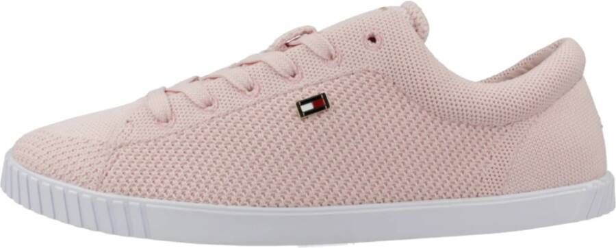 Tommy Hilfiger Flag Lace-Up Sneakers Pink Dames