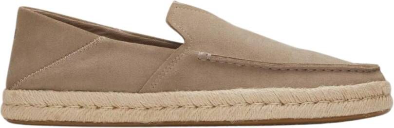 TOMS Taupe Rope Loafers Alonso Stijl Beige Heren