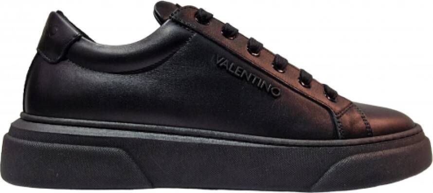 Valentino by Mario Valentino Zwarte Leren Sneakers Black Heren