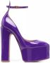 Valentino Garavani Elektrisch Violet Platform Pumps Purple Dames - Thumbnail 1