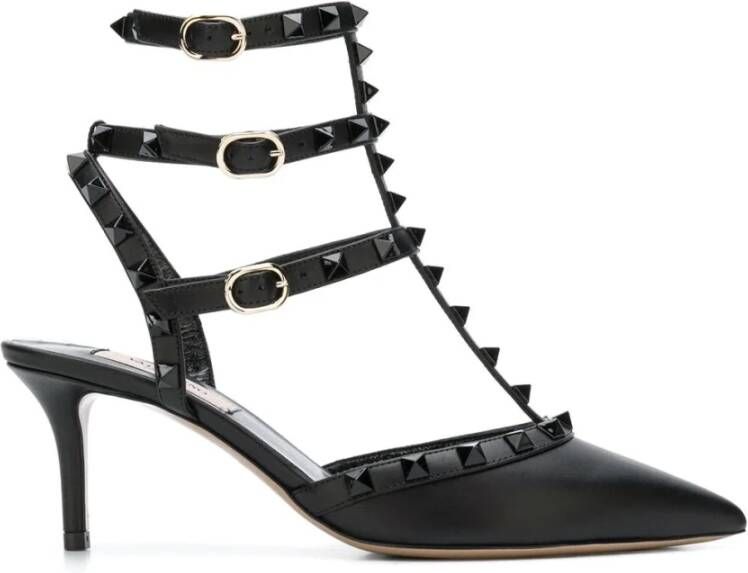 Valentino Garavani Pumps & high heels Rockstud Ankle Strap Pumps Leather in zwart