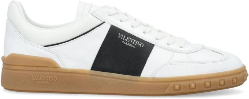 Valentino Garavani Wit Zwart Lage Top Sneakers White Heren