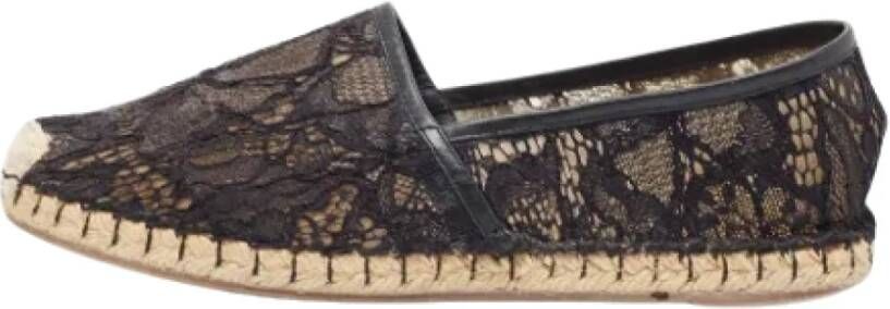 Valentino Vintage Pre-owned Lace flats Black Dames