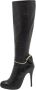 Valentino Vintage Pre-owned Leather boots Black Dames - Thumbnail 1