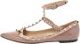 Valentino Vintage Pre-owned Leather flats Pink Dames - Thumbnail 1