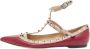 Valentino Vintage Pre-owned Leather flats Red Dames - Thumbnail 1