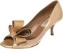 Valentino Vintage Pre-owned Leather heels Beige Dames - Thumbnail 1