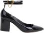 Valentino Vintage Pre-owned Leather heels Black Dames - Thumbnail 1