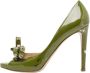 Valentino Vintage Pre-owned Leather heels Green Dames - Thumbnail 1