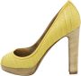 Valentino Vintage Pre-owned Leather heels Yellow Dames - Thumbnail 1