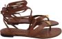 Valentino Vintage Pre-owned Leather sandals Brown Dames - Thumbnail 1