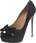 Valentino Vintage Pre-owned Satin heels Black Dames - Thumbnail 1