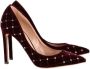 Valentino Vintage Pre-owned Velvet heels Red Dames - Thumbnail 1