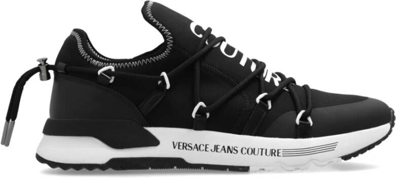 Versace Jeans Couture Sneakers met logo Black Heren