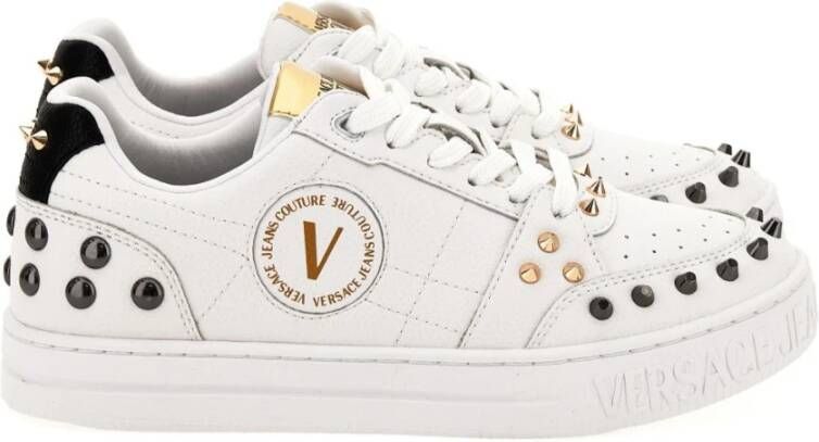 Versace Jeans Couture Witte Sneakers voor Vrouwen Aw23 White Dames