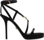 Versace Kristalversierde hoge hak sandalen Black Dames - Thumbnail 1