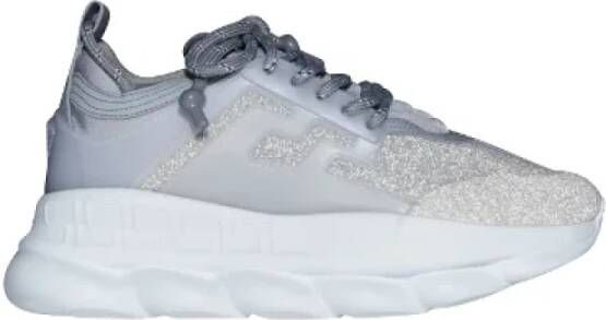 Versace Pre-owned Fabric sneakers Gray Dames