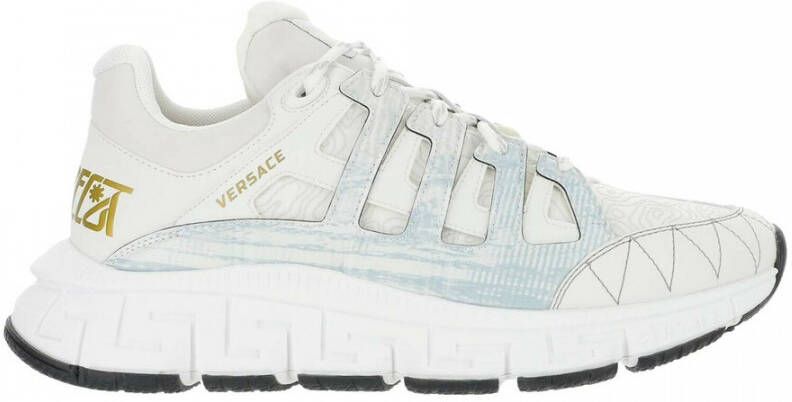Versace Trigreca Sneakers Glamoureuze en zelfverzekerde stijl White Heren
