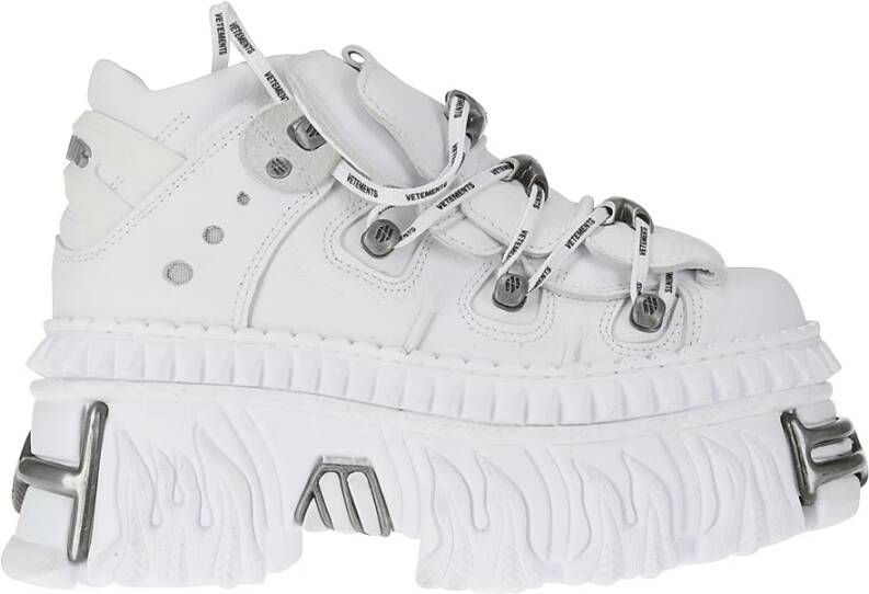 Vetements Edgy Platform Sneakers White Dames