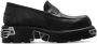 Vetements Zwarte Platform Loafers met Ingeprint Logo Black Heren - Thumbnail 1