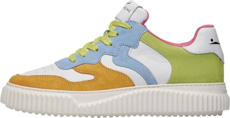 Voile blanche Leather and suede sneakers Laura Multicolor Dames