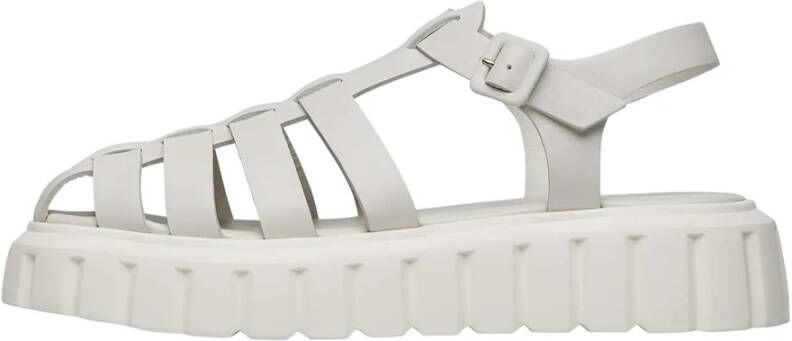 Voile blanche Leather sandals Grenelle Spider White Dames