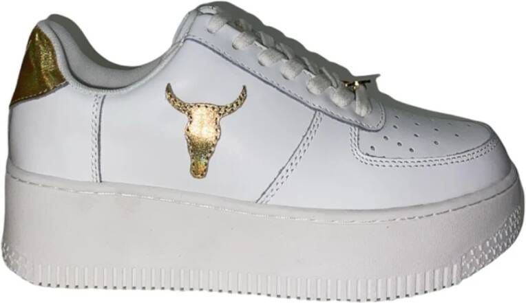 Windsor Smith Dames Bianca Contrast Logo Sneakers White Dames