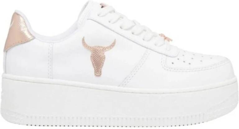 Windsor Smith Witte Roségouden Sneakers voor Vrouwen White Dames