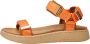 Woden Stijlvolle en Comfortabele Line Sandaal met Verstelbare Bandjes Orange Dames - Thumbnail 101