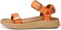 Woden Stijlvolle en Comfortabele Line Sandaal met Verstelbare Bandjes Orange Dames - Thumbnail 109