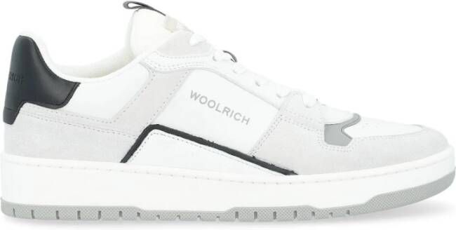 Woolrich Witte Leren en Suède Sneaker White Heren