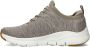 Skechers Arch Fit Waveport slip-on sneakers taupe - Thumbnail 4