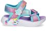 Skechers Unicorn Dreams sandalen blauw roze Meisjes Textiel Dierenprint 28 - Thumbnail 2