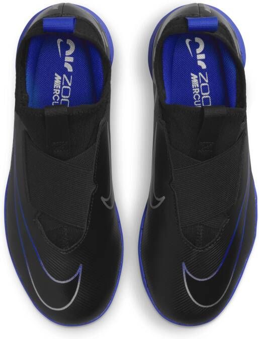 Nike Jr. Mercurial Vapor 15 Academy low top zaalvoetbalschoenen voor kleuters kids Zwart