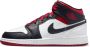 Nike Air Jordan 1 Mid GS Gym Red Black Toe - Thumbnail 2
