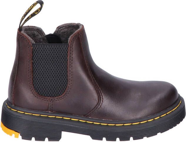 Dr Martens 2976 Yellow Stone Dark Brown Chelsea boots