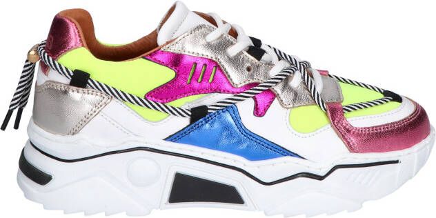 Dwrs label Jupiter Yellow Multi Color Lage sneakers
