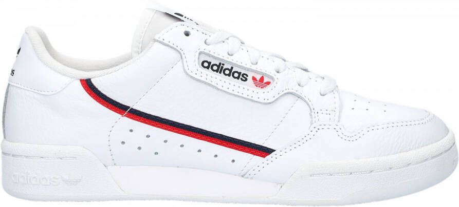 Adidas Originals Continental 80 J Sneaker Basketball Schoenen ftwr white scarlet collegiate navy maat: 38 2 3 beschikbare maaten:38 2 3