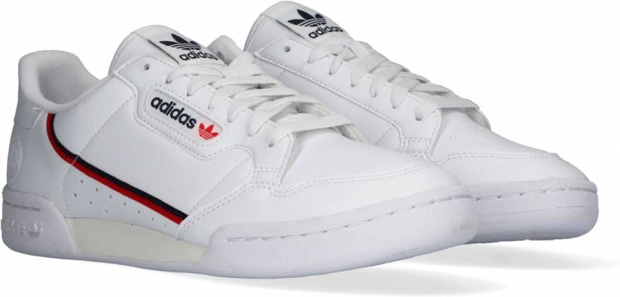 Adidas Originals Continental 80 J Sneaker Basketball Schoenen ftwr white scarlet collegiate navy maat: 38 2 3 beschikbare maaten:38 2 3