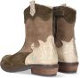 Bunnies JR -- Bunnies JR 221825-469 Meisjes Cowboy Boots Groen Goud Suède Ritssluiting - Thumbnail 3