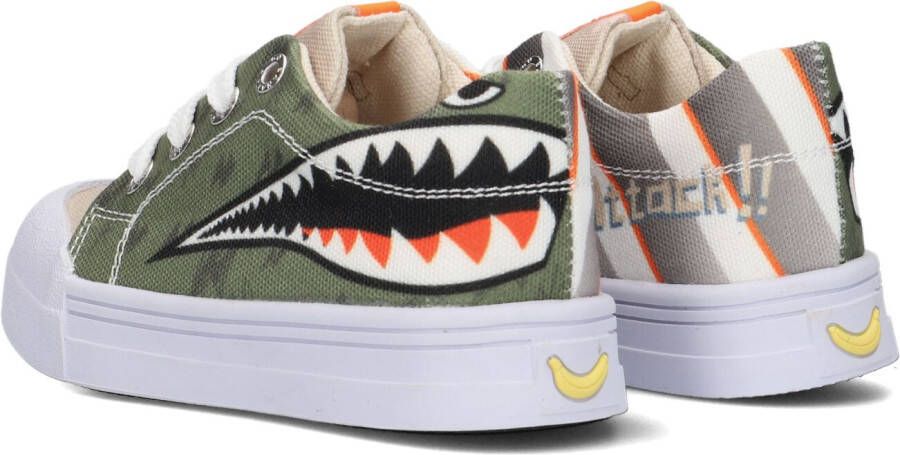 Go Bananas Groene Lage Sneakers Shark