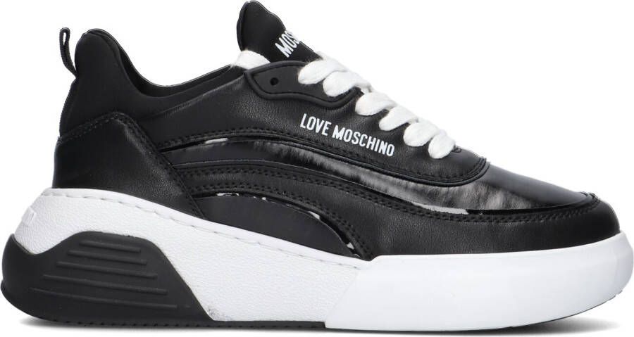 Love Moschino Zwarte Lage Sneakers Ja15845g0g