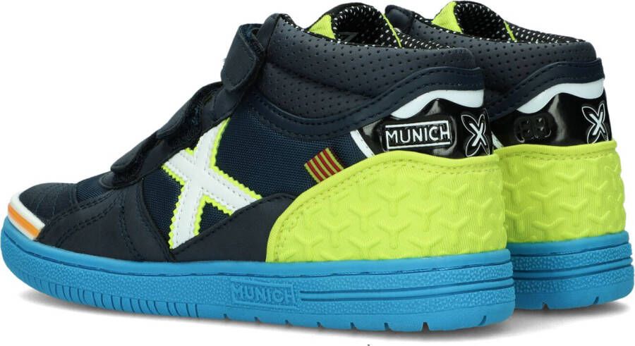 Munich Blauwe Hoge Sneaker G3 Boot Velcro