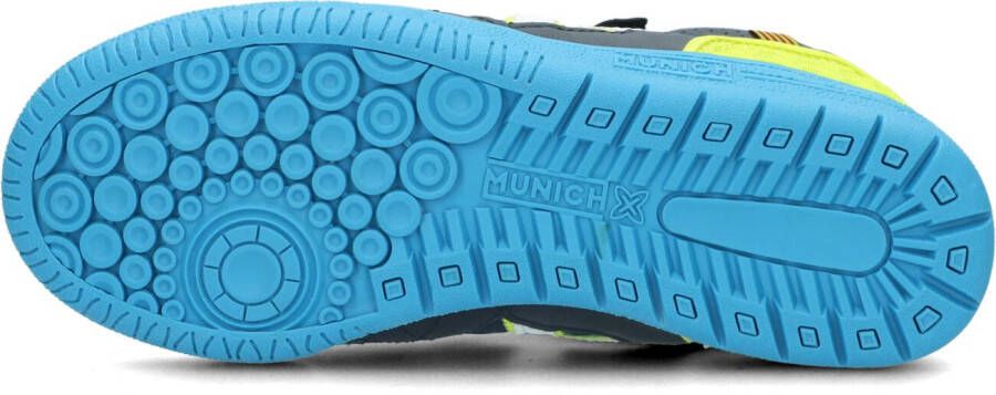 Munich Blauwe Hoge Sneaker G3 Boot Velcro