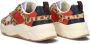 Scotch & Soda Celest 33C chunky leren sneakers met panterprint beige rood - Thumbnail 3