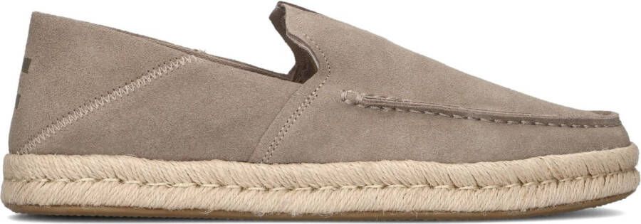 TOMS Taupe Loafers Alonso Loafer Rope