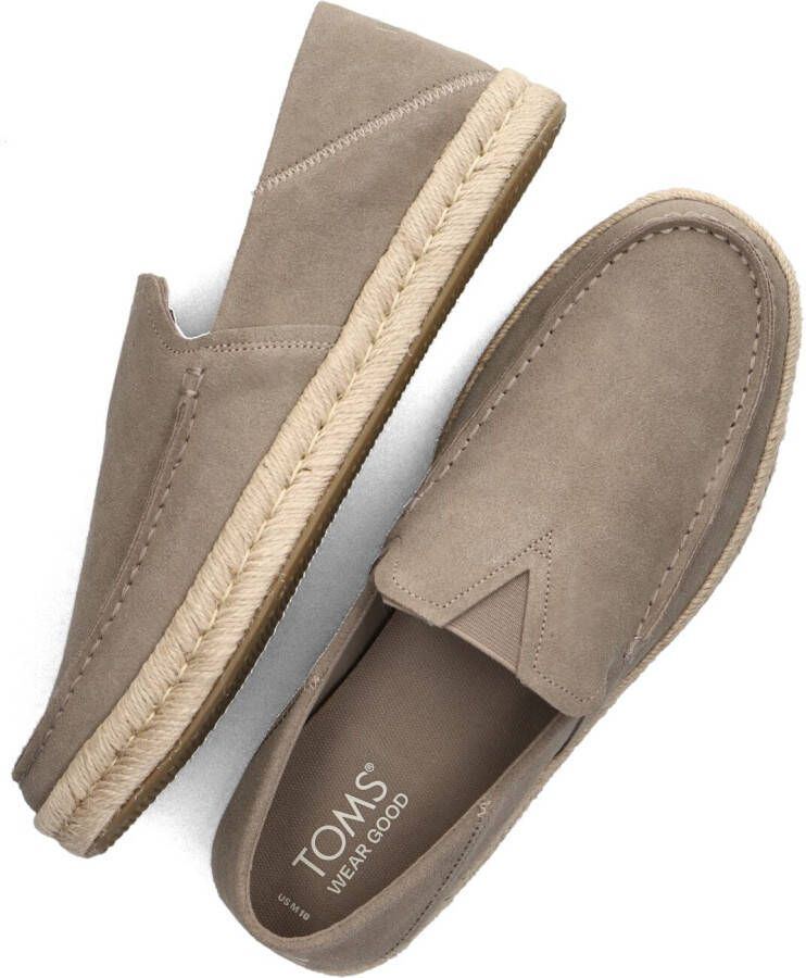 TOMS Taupe Loafers Alonso Loafer Rope