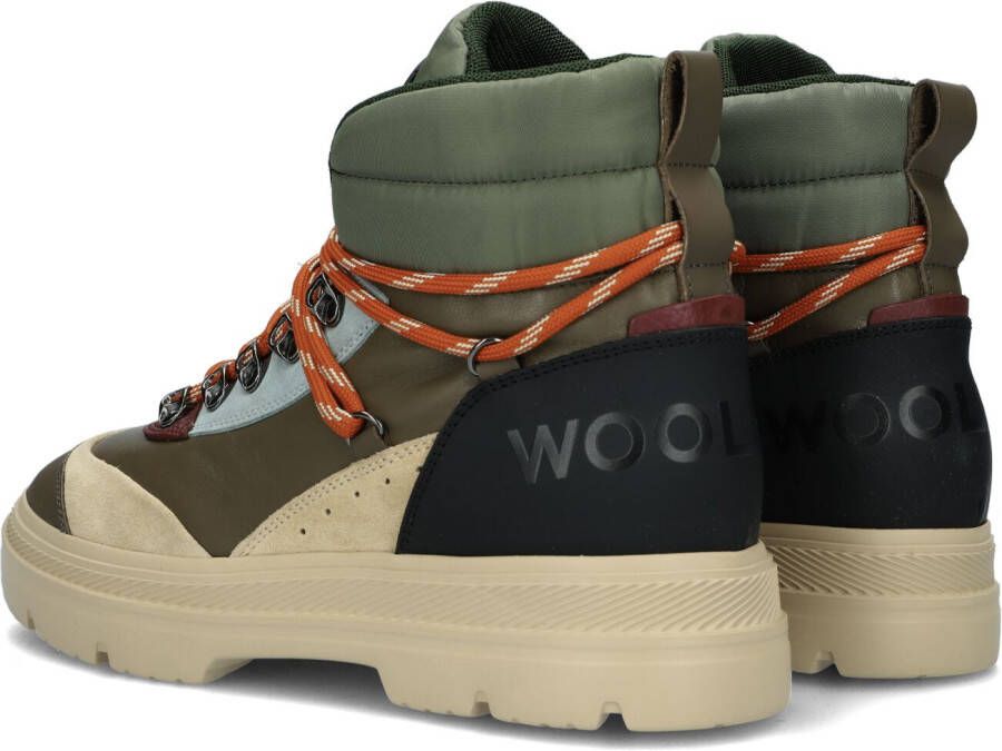 Woolrich Groene Veterboots Retro Hiking Boot Gum